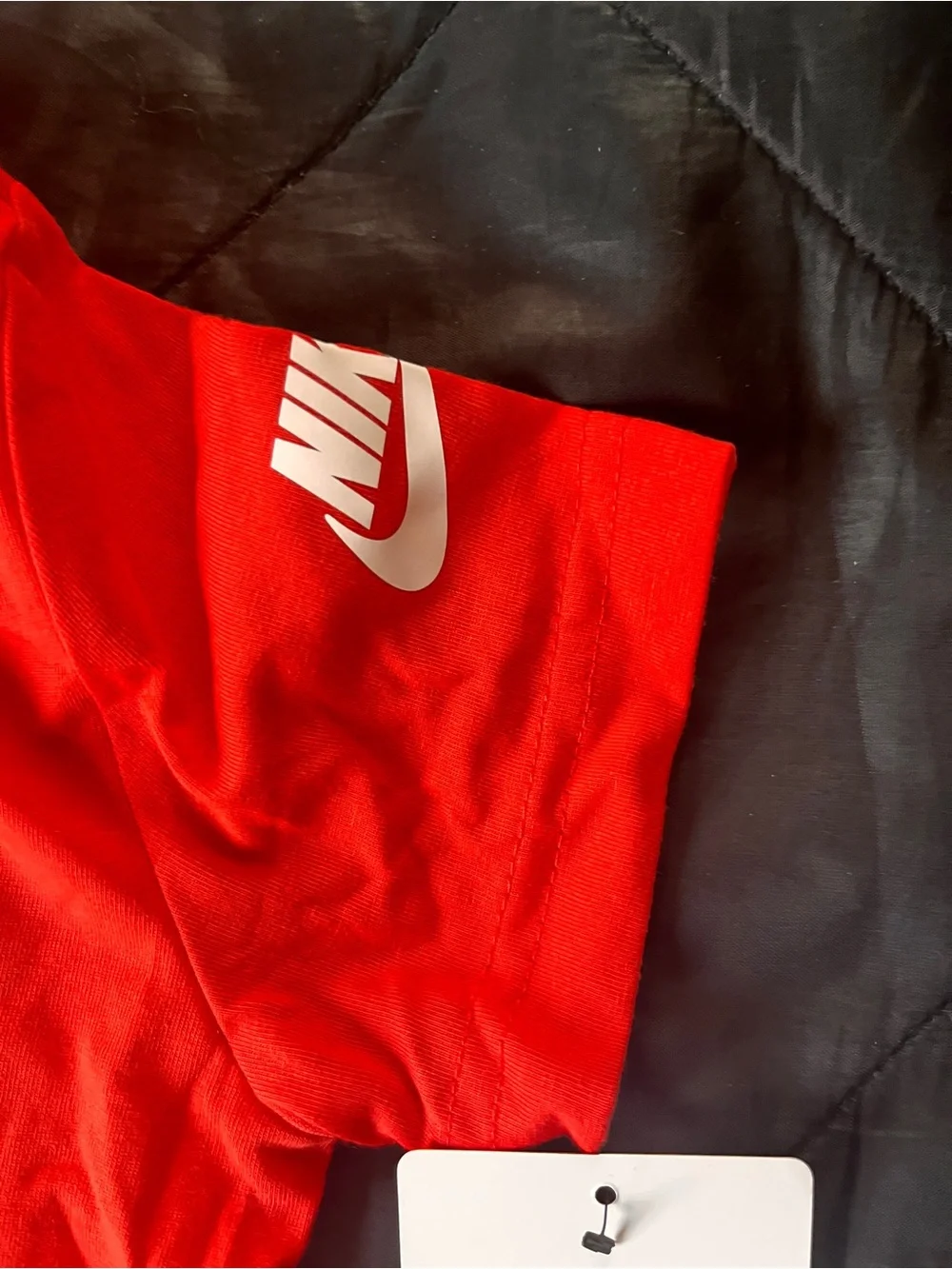 Nike Red Kids' Baseball Graphic Tee with Blue Lettering NWT